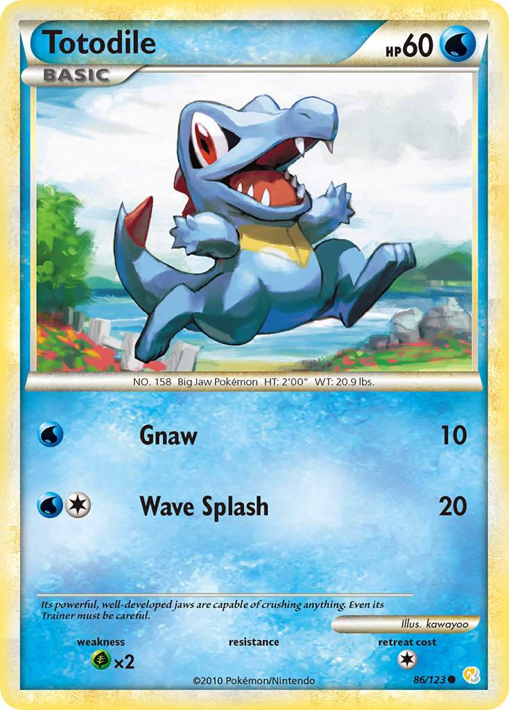 Totodile (86/123) [HeartGold & SoulSilver: Base Set] | Game Haven TX