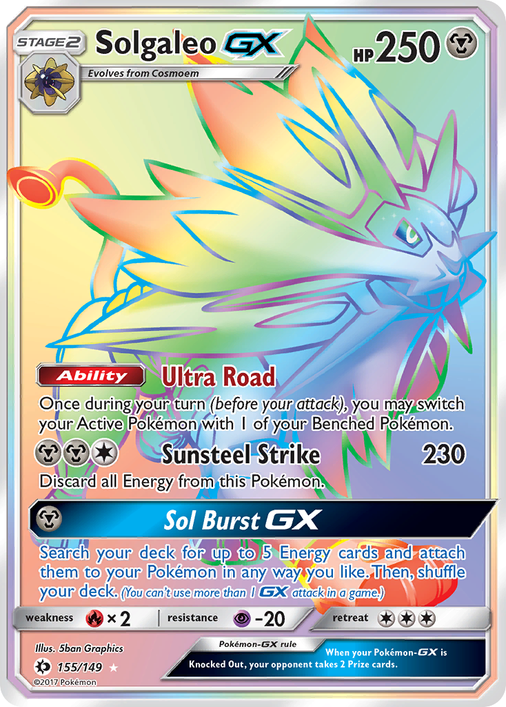 Solgaleo GX (155/149) [Sun & Moon: Base Set] | Game Haven TX