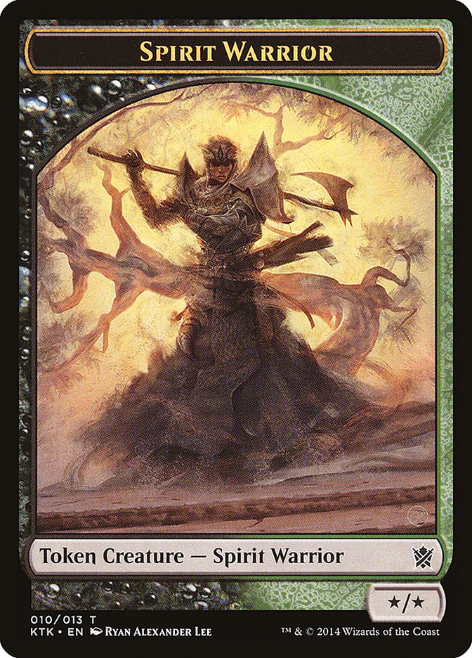 Spirit Warrior [Khans of Tarkir Tokens] | Game Haven TX