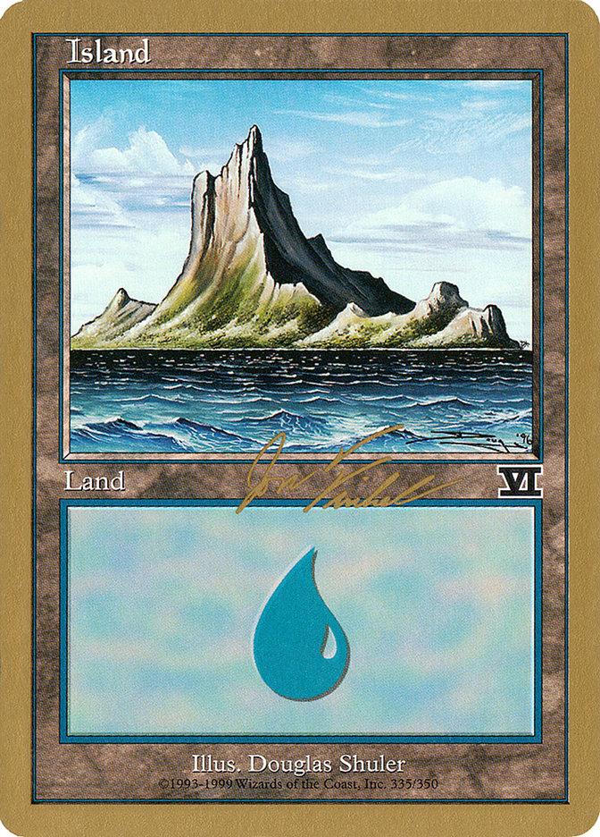 Island (jf335) (Jon Finkel) [World Championship Decks 2000] | Game Haven TX