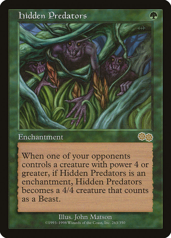 Hidden Predators [Urza's Saga] | Game Haven TX