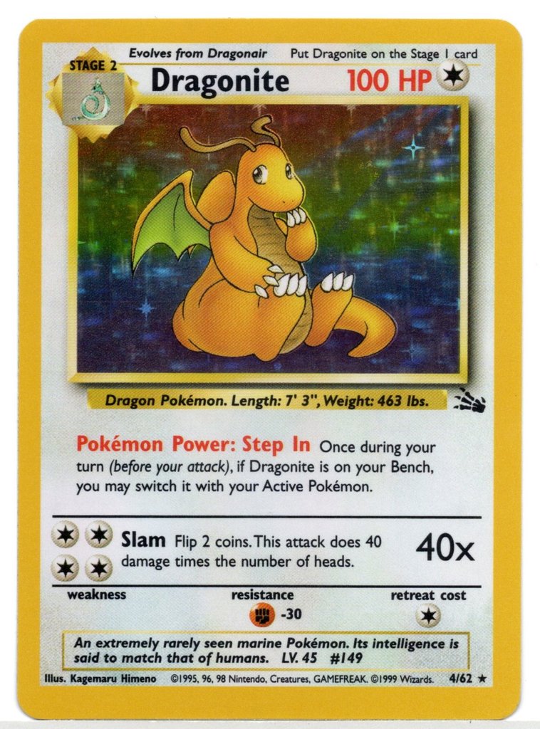 Dragonite (4/62) [Fossil Unlimited] | Game Haven TX