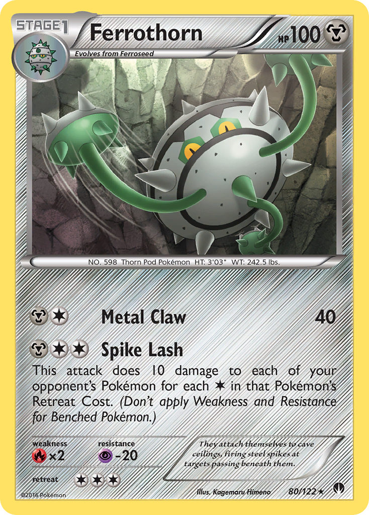 Ferrothorn (80/122) [XY: BREAKpoint] | Game Haven TX