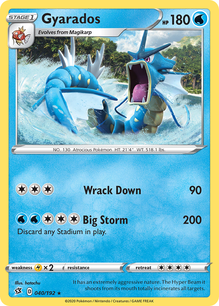 Gyarados (040/192) [Sword & Shield: Rebel Clash] | Game Haven TX