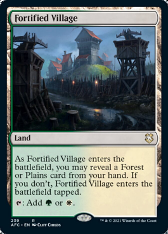 Fortified Village [Dungeons & Dragons: Adventures in the Forgotten Realms Commander] | Game Haven TX
