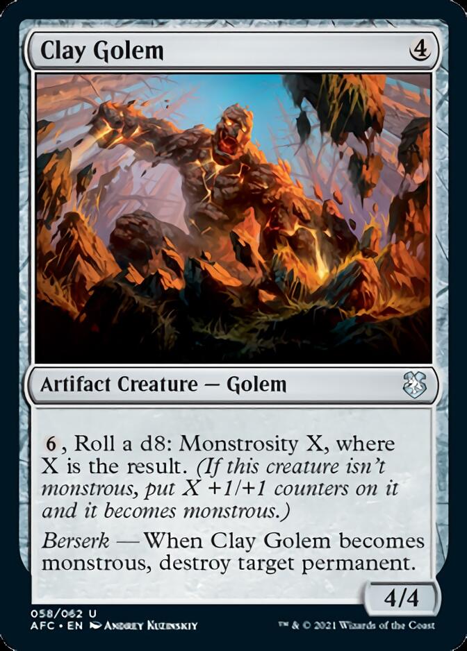 Clay Golem [Dungeons & Dragons: Adventures in the Forgotten Realms Commander] | Game Haven TX