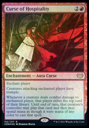 Curse of Hospitality [Innistrad: Crimson Vow Prerelease Promos] | Game Haven TX