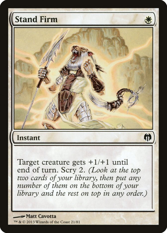 Stand Firm [Duel Decks: Heroes vs. Monsters] | Game Haven TX
