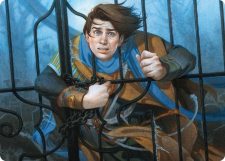 Locked in the Cemetery Art Card [Innistrad: Midnight Hunt Art Series] | Game Haven TX