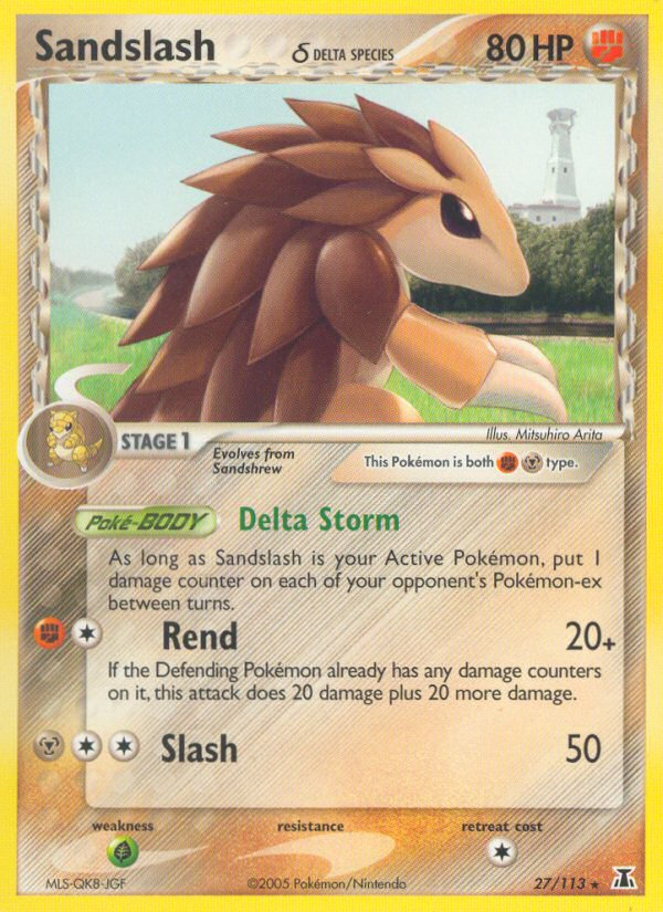 Sandslash (27/113) (Delta Species) [EX: Delta Species] | Game Haven TX