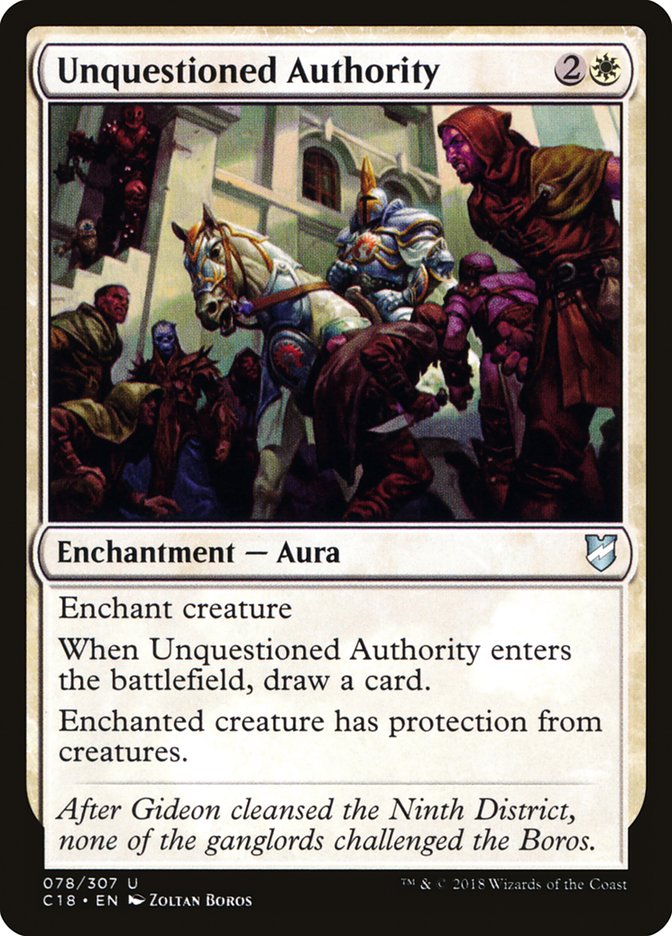 Unquestioned Authority [Commander 2018] | Game Haven TX