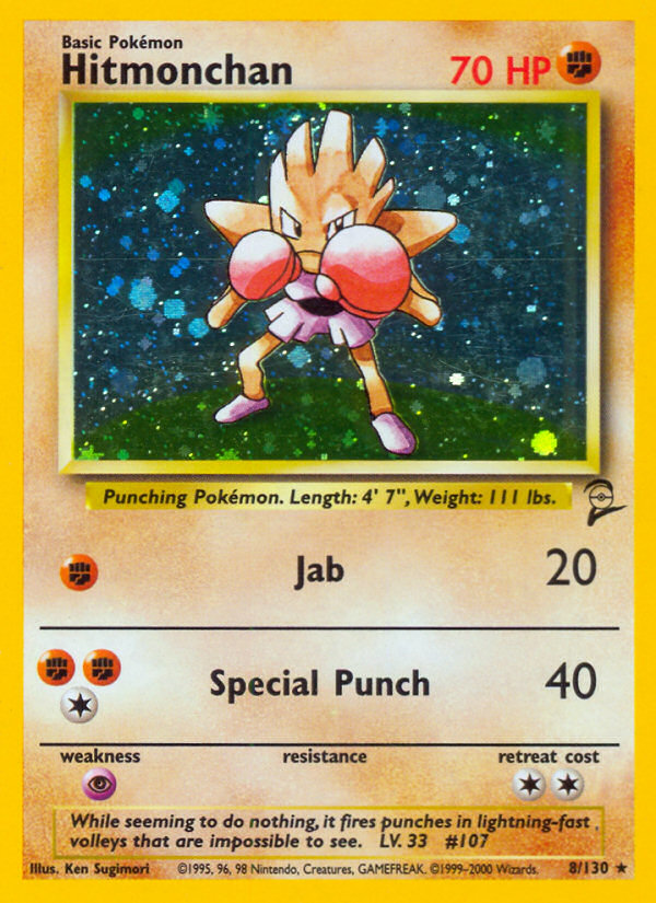 Hitmonchan (8/130) [Base Set 2] | Game Haven TX