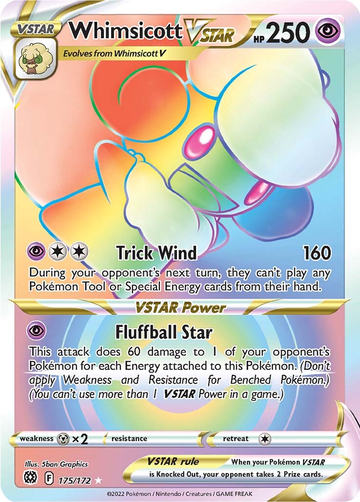 Whimsicott VSTAR (175/172) [Sword & Shield: Brilliant Stars] | Game Haven TX