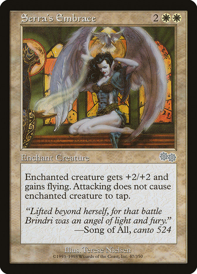 Serra's Embrace [Urza's Saga] | Game Haven TX