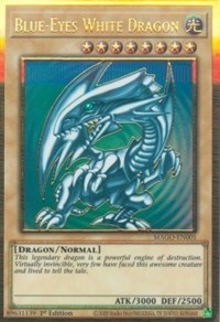 Blue-Eyes White Dragon [MAGO-EN001] Gold Rare | Game Haven TX