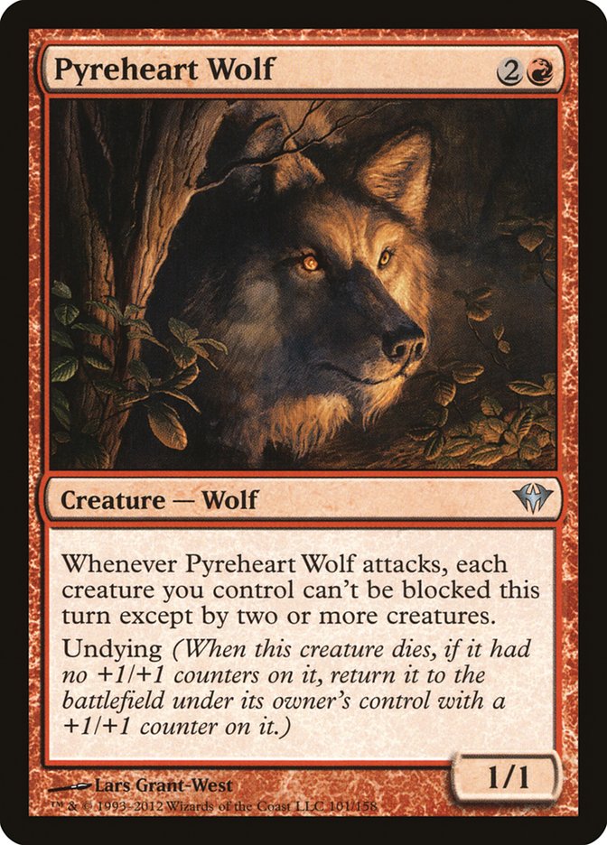 Pyreheart Wolf [Dark Ascension] | Game Haven TX