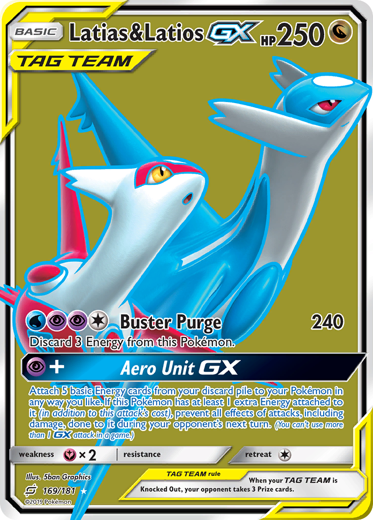 Latias & Latios GX (169/181) [Sun & Moon: Team Up] | Game Haven TX