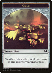 Gold // Knight (005) Double-Sided Token [Commander 2015 Tokens] | Game Haven TX