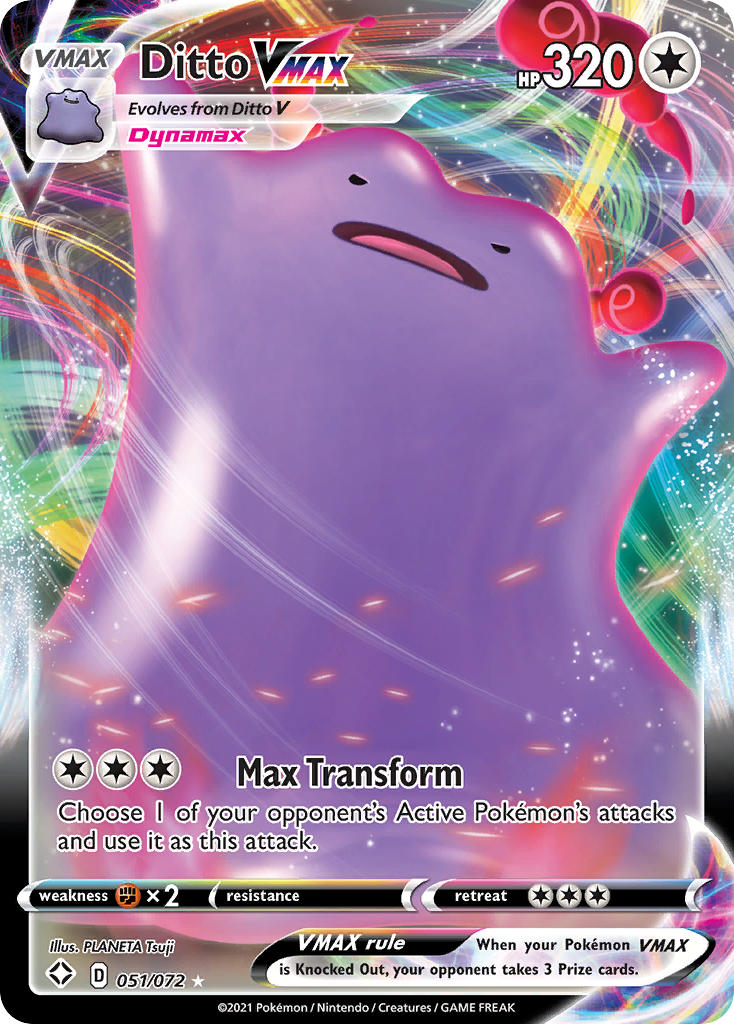Ditto VMAX (051/072) [Sword & Shield: Shining Fates] | Game Haven TX