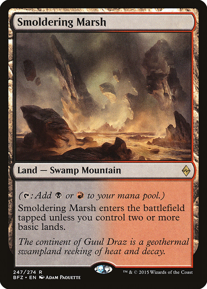 Smoldering Marsh [Battle for Zendikar] | Game Haven TX