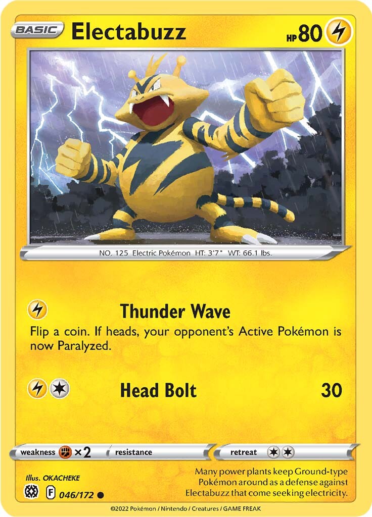 Electabuzz (046/172) [Sword & Shield: Brilliant Stars] | Game Haven TX