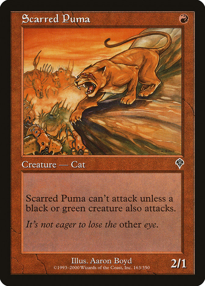 Scarred Puma [Invasion] | Game Haven TX