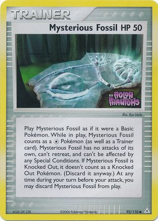 Mysterious Fossil (92/110) (Stamped) [EX: Holon Phantoms] | Game Haven TX