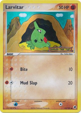 Larvitar (51/101) (Stamped) [EX: Dragon Frontiers] | Game Haven TX