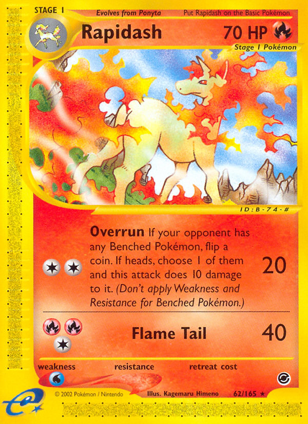 Rapidash (62/165) [Expedition: Base Set] | Game Haven TX