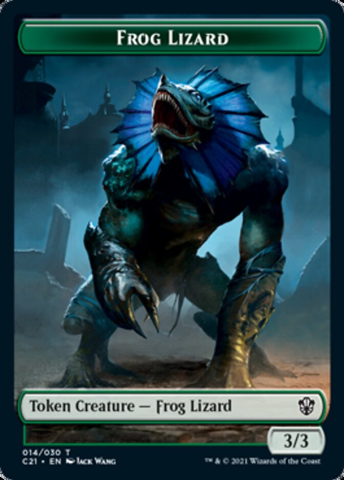 Frog Lizard // Elephant Token [Commander 2021 Tokens] | Game Haven TX