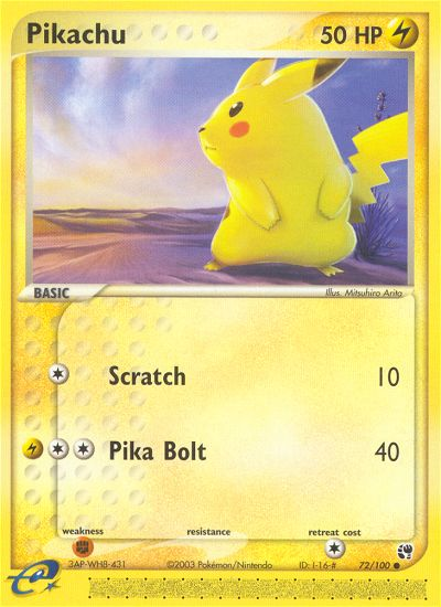 Pikachu (72/100) [EX: Sandstorm] | Game Haven TX