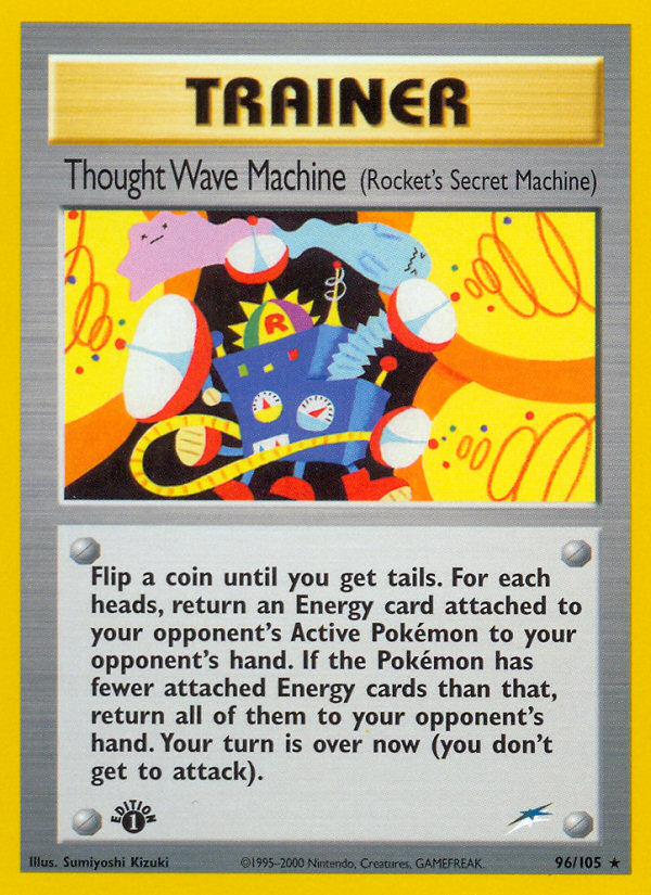 Thought Wave Machine (96/105) (Rocket's Secret Machine) [Neo Destiny 1st Edition] | Game Haven TX