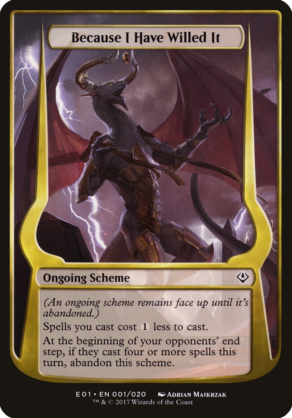 Because I Have Willed It [Archenemy: Nicol Bolas Schemes] | Game Haven TX