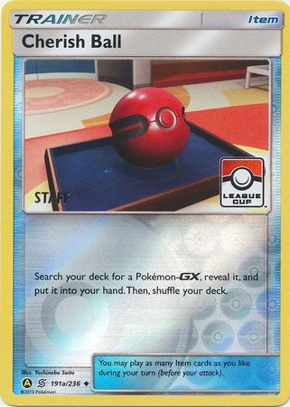 Cherish Ball (191a/236) (League Promo Staff) [Sun & Moon: Unified Minds] | Game Haven TX