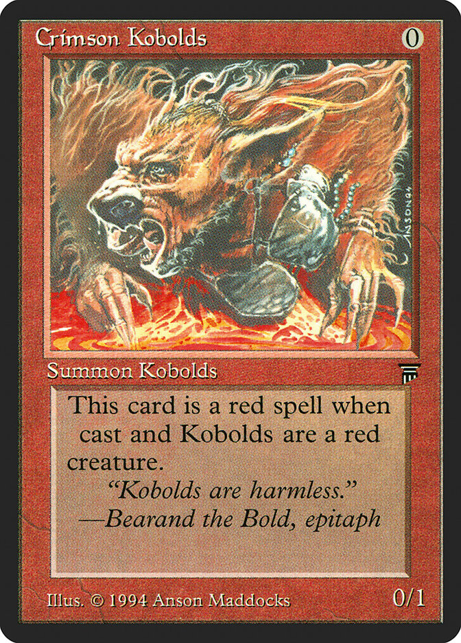 Crimson Kobolds [Legends] | Game Haven TX