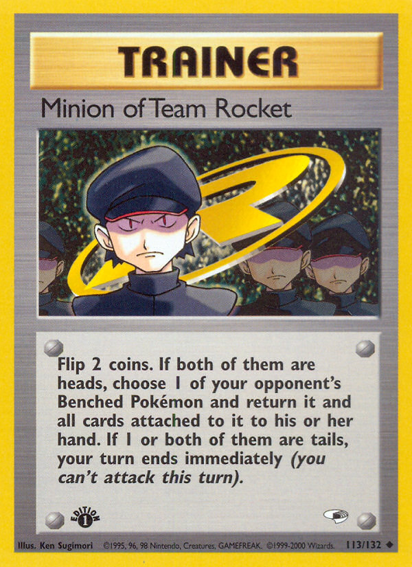 Minion of Team Rocket (113/132) [Gym Heroes 1st Edition] | Game Haven TX