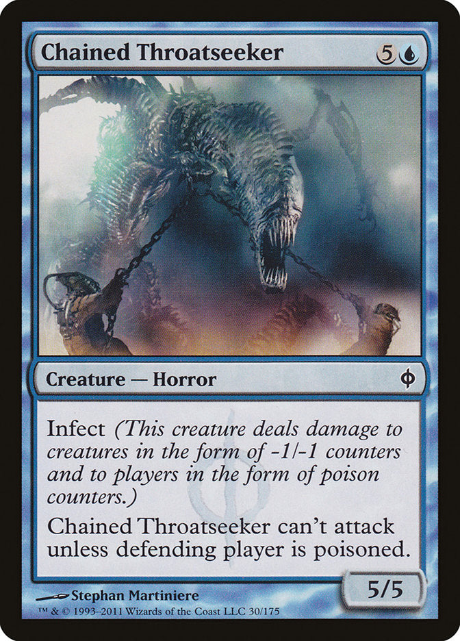 Chained Throatseeker [New Phyrexia] | Game Haven TX