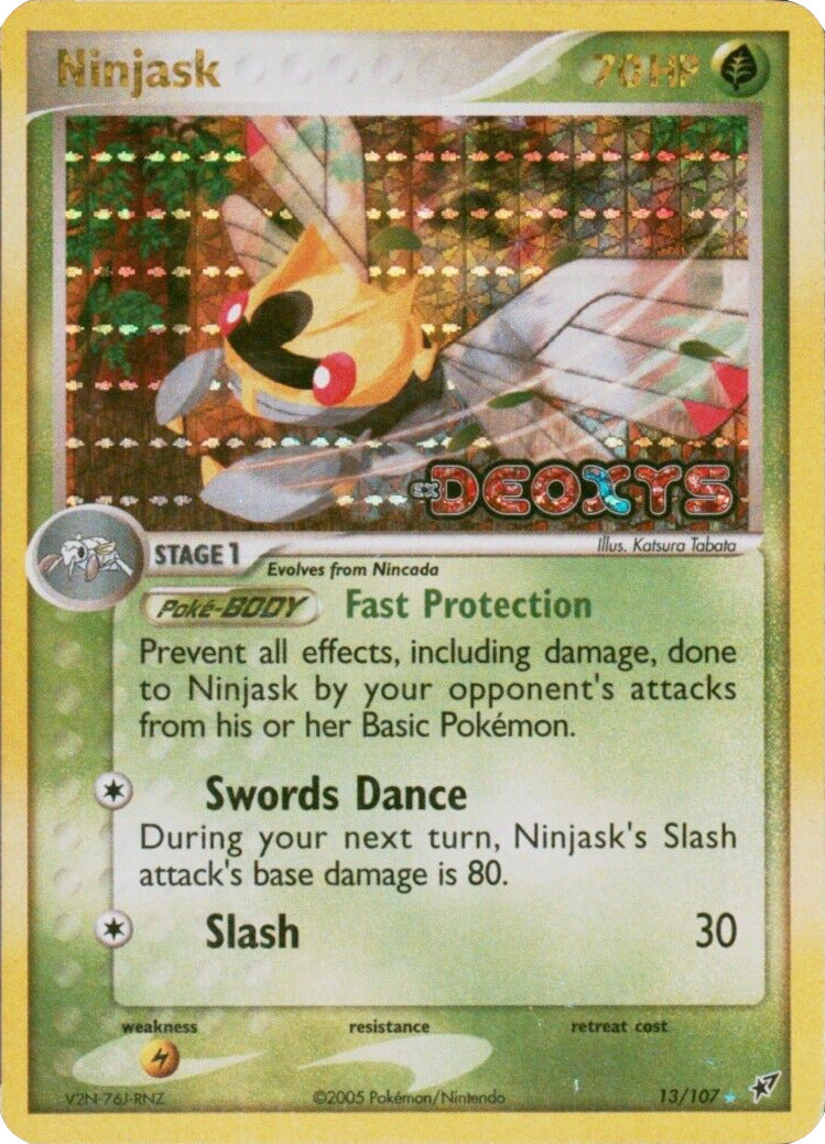 Ninjask (13/107) (Stamped) [EX: Deoxys] | Game Haven TX