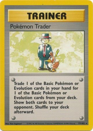Pokemon Trader (77/102) [Base Set Unlimited] | Game Haven TX