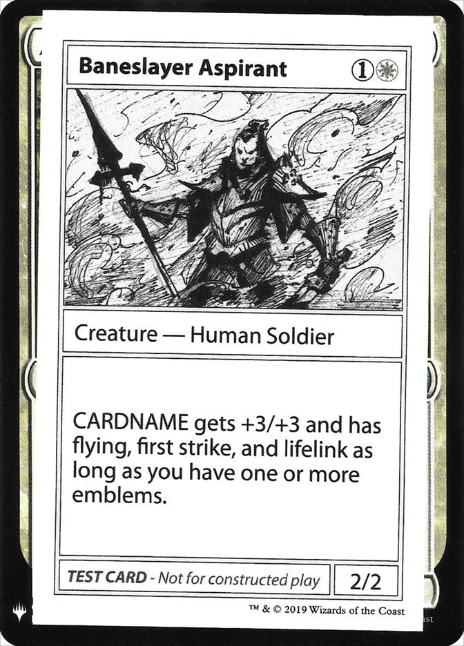 Baneslayer Aspirant [Mystery Booster Playtest Cards] | Game Haven TX