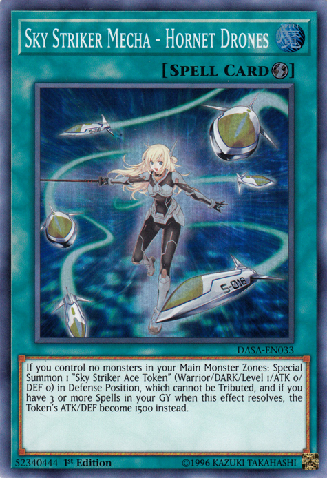 Sky Striker Mecha - Hornet Drones [DASA-EN033] Super Rare | Game Haven TX