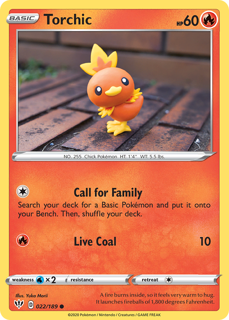 Torchic (022/189) [Sword & Shield: Darkness Ablaze] | Game Haven TX