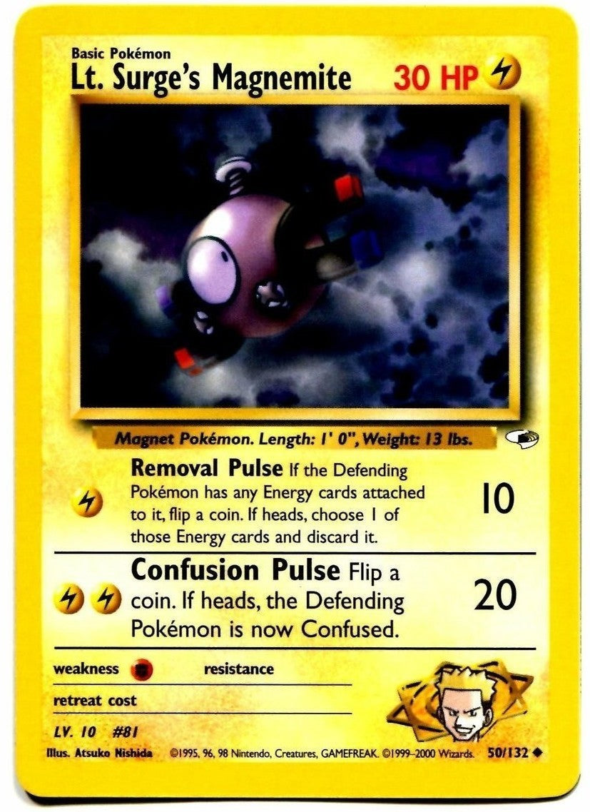 Lt. Surge's Magnemite (50/132) [Gym Heroes Unlimited] | Game Haven TX