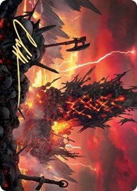 Immersturm Skullcairn Art Card (Gold-Stamped Signature) [Kaldheim: Art Series] | Game Haven TX