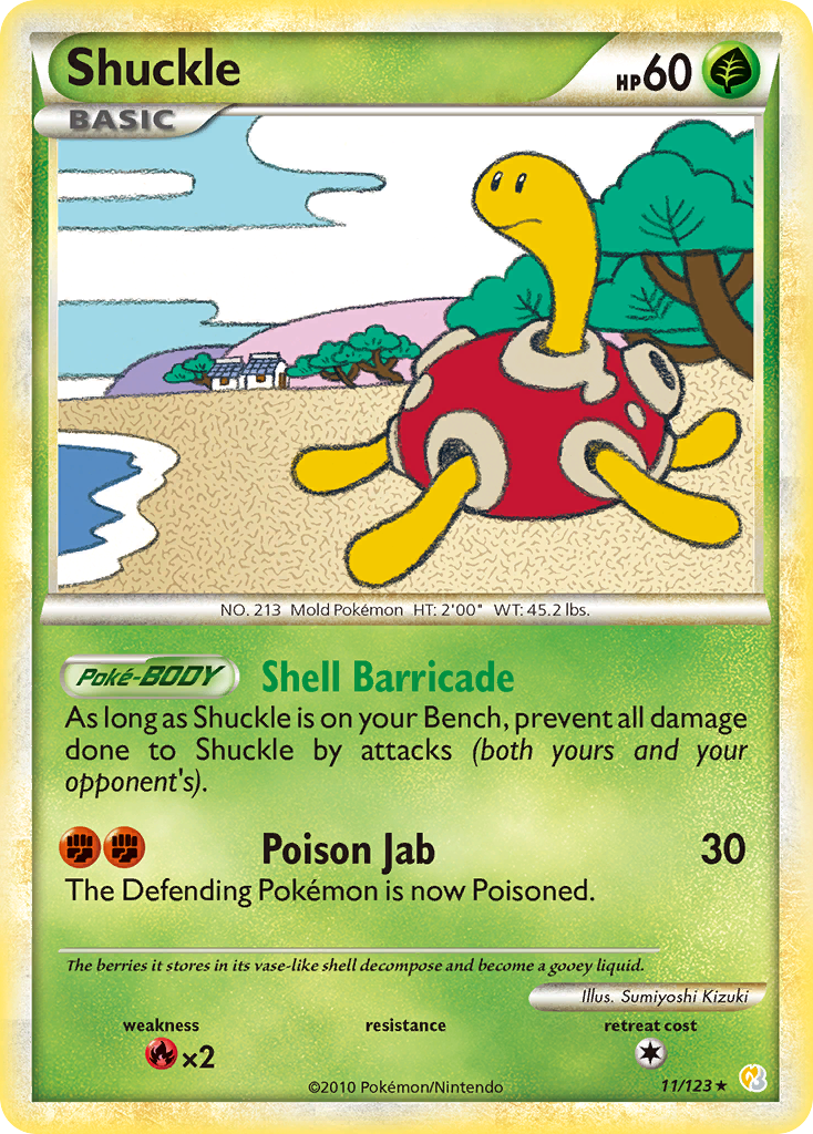 Shuckle (11/123) [HeartGold & SoulSilver: Base Set] | Game Haven TX