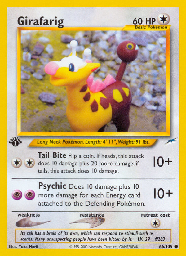 Girafarig (66/105) [Neo Destiny 1st Edition] | Game Haven TX