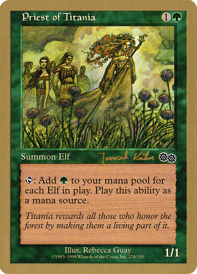 Priest of Titania (Janosch Kuhn) [World Championship Decks 2000] | Game Haven TX