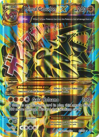 Primal Groudon EX (97/98) (Jumbo Card) [XY: Ancient Origins] | Game Haven TX