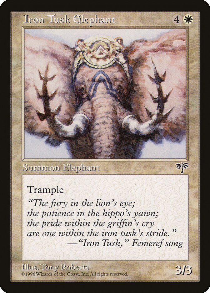 Iron Tusk Elephant [Mirage] | Game Haven TX