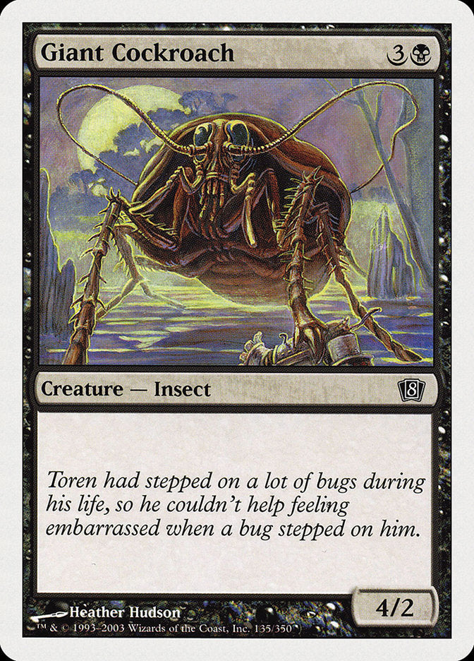 Giant Cockroach [Eighth Edition] | Game Haven TX